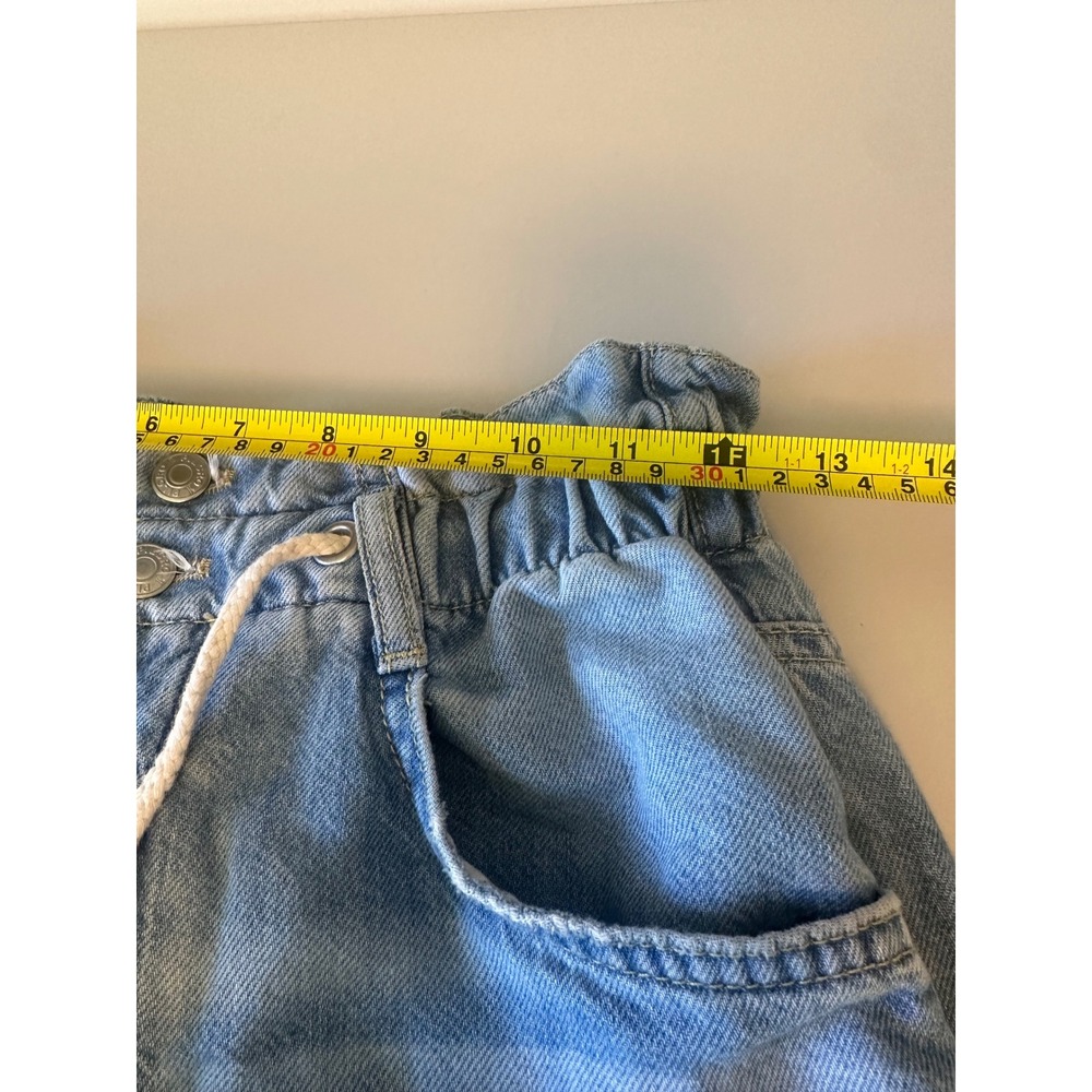 Pilcro x Anthropologie Paperbag Waist Wide Leg Light Wash Jeans | Size 27 - Picture 8 of 10